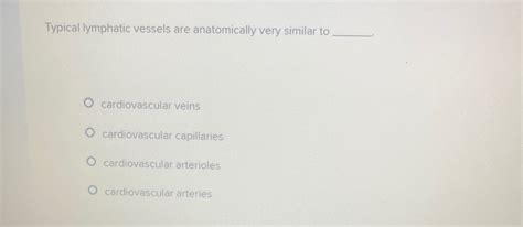 typical lymphatic vessels are anatomically very similar to